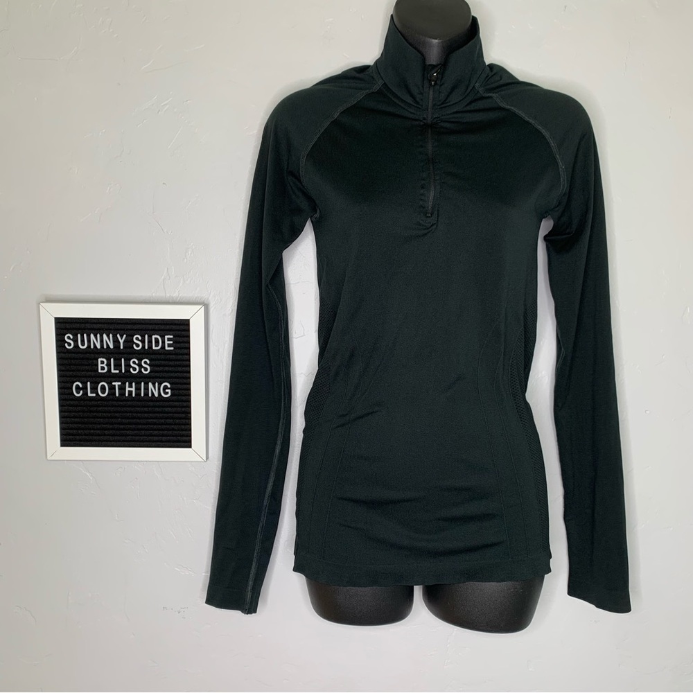 Alphalete Black Lightweight 3/4 Zip Active Jacket Women’s Size Small Gym